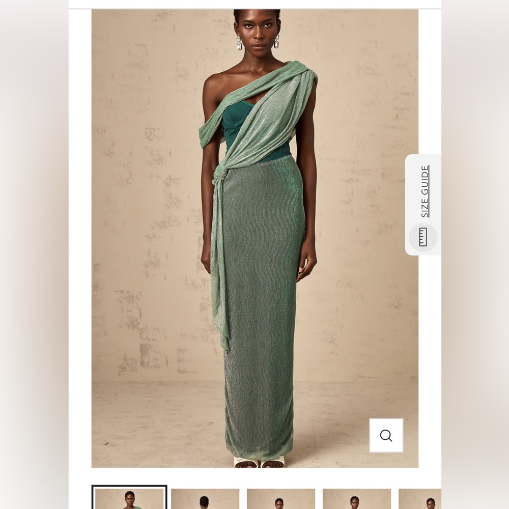 Gorgeous green Miss Rosier formal gown large